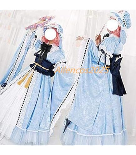 【コスプレ衣装】東方Project　西行寺幽々子 Amazon | [DJXXCOS] 東方 西行寺 幽々子（さいぎょうじ ゆゆこ