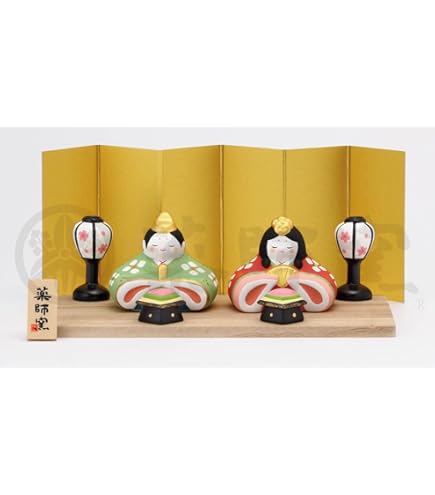 Amazon.co.jp: 薬師窯(yakusigama） 錦彩花かざり雛(五段飾り