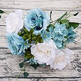 KINGZUO　造花　ウェディングブーケ　 花束 結婚式 二次会 撮影 にも ブライダル フラワー　花嫁ブーケ　誕生日 プレゼント　結婚記念日 披露宴　プロポーズ　ギフト　お祝い　インテリア飾り　母の
