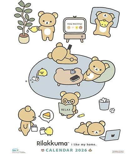Amazon.co.jp: サンエックス リラックマ 2026年 カレンダー 壁掛け A4