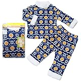 2017年 秋冬 アンパンマン マシュマロフリース ノルディック総柄 長袖パジャマ Anpanman ネイビー◇100cm