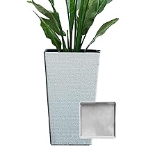 大型プランター 角型 植木鉢 450mm グレー　KONTON(鉢底穴付き) 楽天市場】【正規販売店】シグマ 角柱プランター 植木鉢