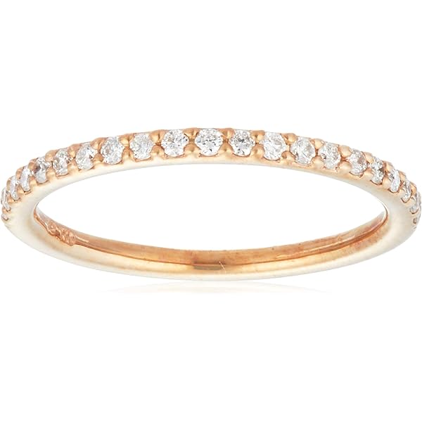 Amazon | K18 ダイヤハーフエタニティリング ピンクゴールド 7号