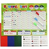 [DasKid]DasKid Magnetic Reward Chart Set, Includes: 20 Magnetic Chores, 240 Magnetic Stars & 3 Color