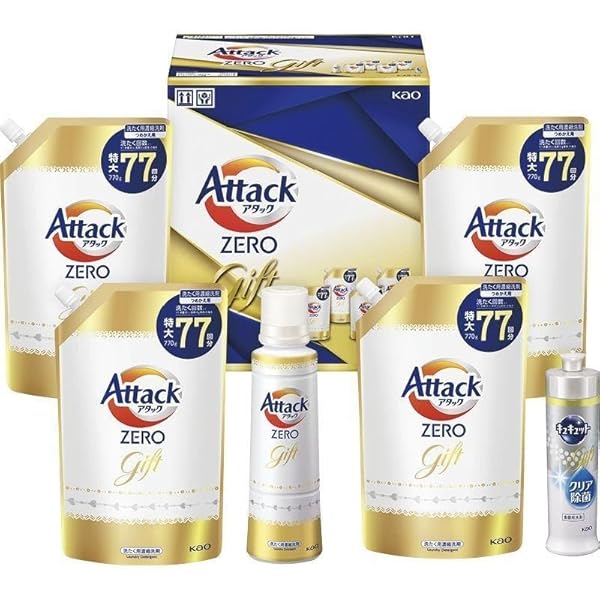 Amazon.co.jp: 花王 アタック ZERO 洗剤 ギフト 液体洗剤 包装