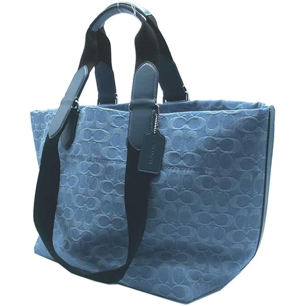 Amazon | コーチ COACH レディース トートバッグ ロゴ デニムトート