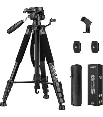 おまとめ　Canonカメラ、三脚付き Amazon | JOILCAN 三脚 カメラ三脚 74インチ 三脚 カメラ 携帯電話