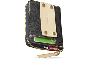 [ニードネットワーク] 日本が誇るデニム 小銭入れ コインケース ファスナー メンズ レディース 財布 カードケース ミニ財布 コンパクト 小さい キーチェーン付