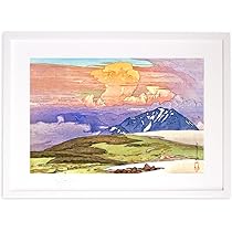Amazon.co.jp: 版画 絵画 名画 日本画 日本アルプス十二題 五色