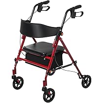 Amazon | KJUUJE 歩行器 歩行車 シルバーカー 室外用 5段階高さ
