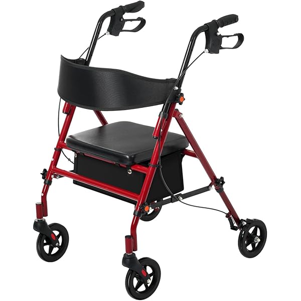 Amazon | KJUUJE 歩行器 歩行車 シルバーカー 室外用 5段階高さ