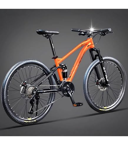 Amazon | フルサスペンションマウンテンバイク 26インチ マウンテン