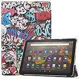 For Fire HD 10 / Fire HD 10 Plus 2021年発売 第11世代 ケース Fire HD 10 2021 カバー 【Jinmdz】軽量 薄型 耐衝撃 傷防止 PU レザー スマートカバー ハード 背面 三つ折り スタンド オートスリープ ウェイクアップ 機能 Fire HD 10 Plus 2021 対応 スマートケース