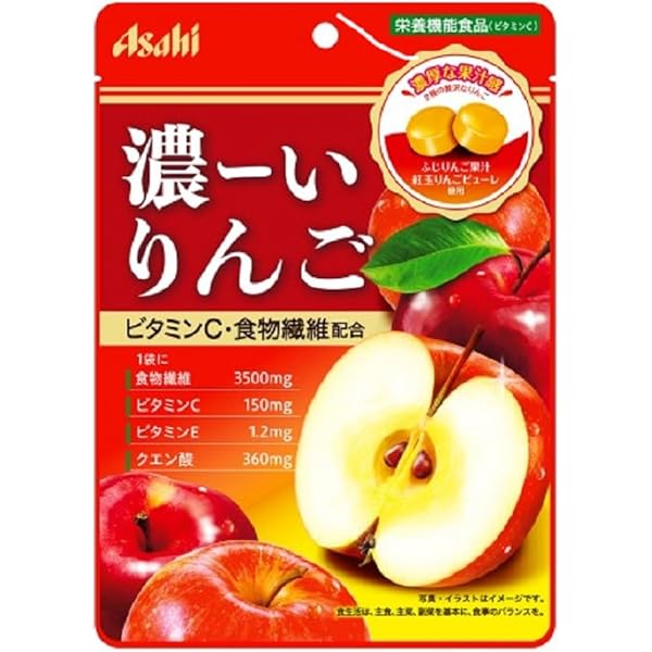 Amazon.co.jp: アサヒ 濃ーいりんご 80g : 食品・飲料・お酒