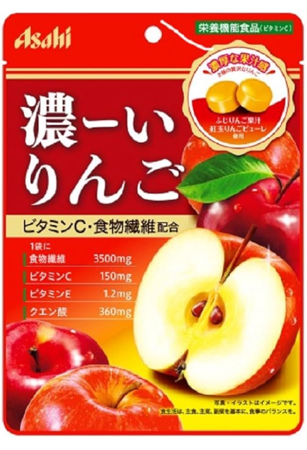 Amazon.co.jp: アサヒ 濃ーいりんご 80g : 食品・飲料・お酒