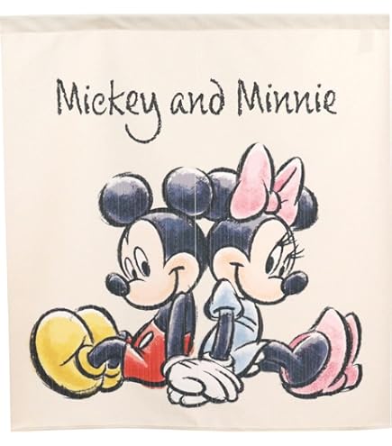 Amazon｜ミッキーマウス バルーン シンデレラ城 のれん 『東京