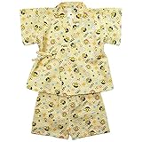 《盛夏 甚平》(ジンベイ) 日本製ベビー男女児 リップル生地阪神タイガーストラッキー柄甚平スーツ 95cm/YE NO.OG-75579