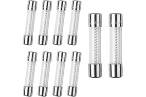 10pcs 15A Slow Blow Fuse - 15amp 250V T15AL250V Slow Acting Time Delay Fuse - 6x30mm