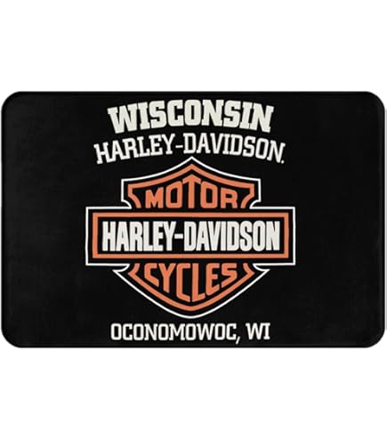 Amazon | ハーレーダビッドソン 玄関マット 屋外 室内 屋内 ドアマット
