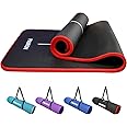 PROIRON Yoga Mat Eco Friendly NBR All-Purpose 10mm Thick Non-Slip Exercise Mat High Density Anti-Tear Pilates Mat with Carryi