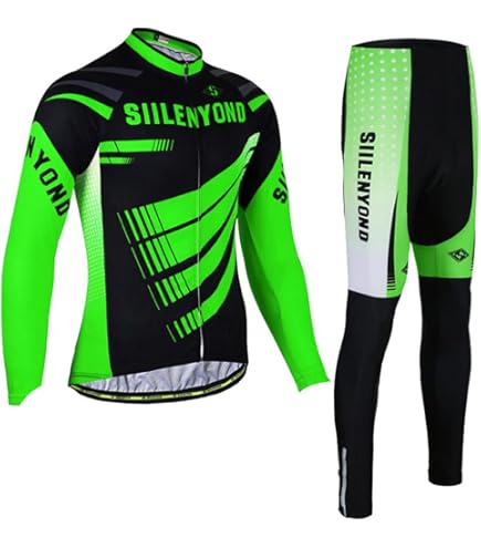 Amazon.co.jp: サイクルジャージ 長袖 上下 セット 自転車 春秋