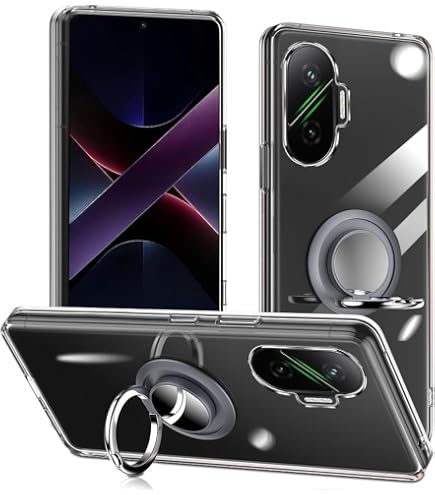 Amazon.co.jp: Xiaomi POCO F7 用 ケース クリア リング付き TPU
