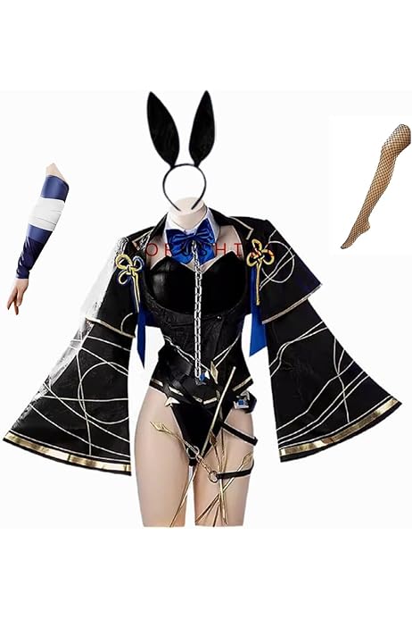 Amazon.co.jp: [DOKITOKI] 小柳ロウ バニーガール コスプレ 衣装+ 