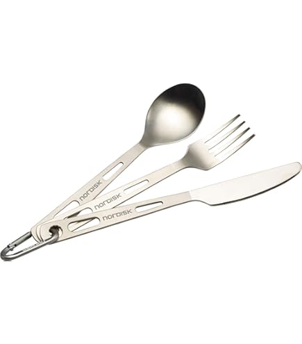 Amazon | NORDISK(ノルディスク) TITANIUM CUTLERY SET OF 2 | NORDISK