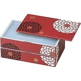 HAKOYA スクエア二段弁当箱 赤 百華 51587
