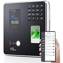 Amazon.co.jp: NGTeco 多機能タイムレコーダー 顔認証 指紋認証