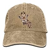 大人 デニム キャップジラフ キリン モー モー アニマル柄 プリント 大人気 ゴルフ ハット ストーリート系 紫外線対策 日よけ 小顔効果 プリント付き 無地 ベージュ