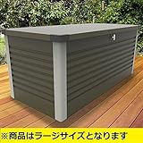 ガーデナップ　TM7　多目的収納ボックス　ラージ　L(D60TM7L)　『受注生産品 おしゃれ 物置 屋外』 オリーブグリーン×グレー