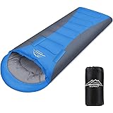 LEEPWEI 寝袋 シュラフ 封筒型 軽量 保温 210T防水 コンパクト アウトドア キャンプ 簡単収納 手伸ばし 登山 車中泊 防災用 丸洗い可能 収納袋付き 春用 夏用 秋用 冬用