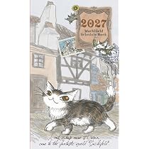 Amazon.co.jp: わちふぃーるど ダヤン 手帳 2027年 ウィークリー