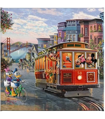 トーマスキンケードミッキーミニーハワイキャンバス Amazon.co.jp: トーマスキンケードディズニーMickey and Minnie in