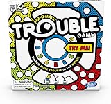 Hasbro(ハズブロ) トラブルボードゲーム - 1セット、クラシックポップオマティックレースゲーム 対象年齢5歳以上、2~4人用