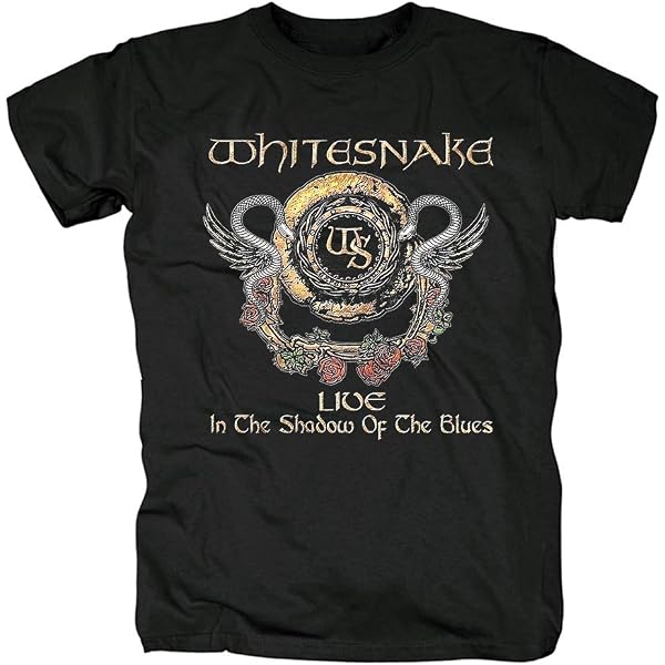 Amazon | [ROCK Yeah] ホワイトスネイク WHITE SNAKE バンドTシャツ