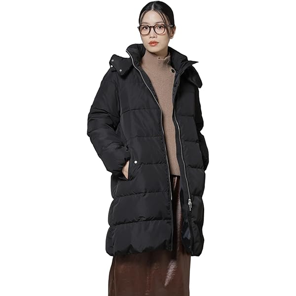 Amazon | [ナノ・ユニバース] 撥水加工 フード ロング ダウンコート