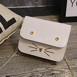 KT 人気 かわいい キャット ショルダーバッグ レディース オシャレ かわいい可愛い 猫 モチーフ財布(クリーミーホワイト)