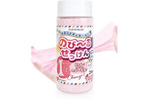 【のび〜るスライム泡】お風呂おもちゃ のびーるせっけん Mサイズ(114g) 水遊び スライム バスボム 粘土 感触遊び 知育玩具 おもちゃ ふしぎブルー