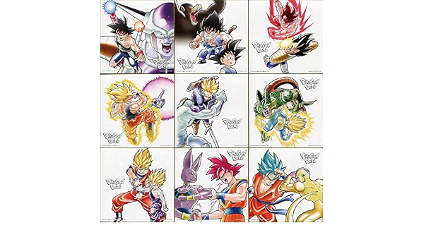 Amazon 一番くじ ドラゴンボール サイヤ人 ここに極まれり F賞 色紙 全9種 アニメ 萌えグッズ 通販