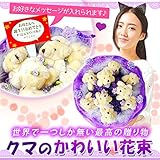LaPaul くま束 花束 花 ブーケ ペア 誕生日 ギフト プレゼント 母の日 造花 ぬいぐるみ かわいい おしゃれ DIY アレンジ 嬉しい 人気 贈り物 お祝い ウエディング用 卒業 送別会 (