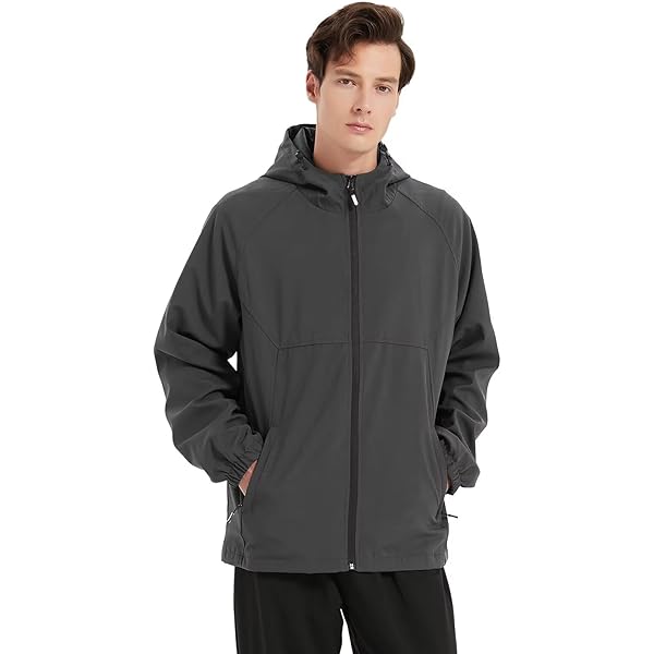 8 YARDS フード付きアウター M グレー Amazon | [THREEGUN] ライトジャケット メンズ フード付き 大きい
