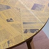 NICHIBI WOOD WORKS 新聞風プリント デザインコタツ ちゃぶ台 直径90cm ヴィンテージテイスト こたつ ちゃぶ台 天板：チーク突板 脚：オーク材円形 丸 木製