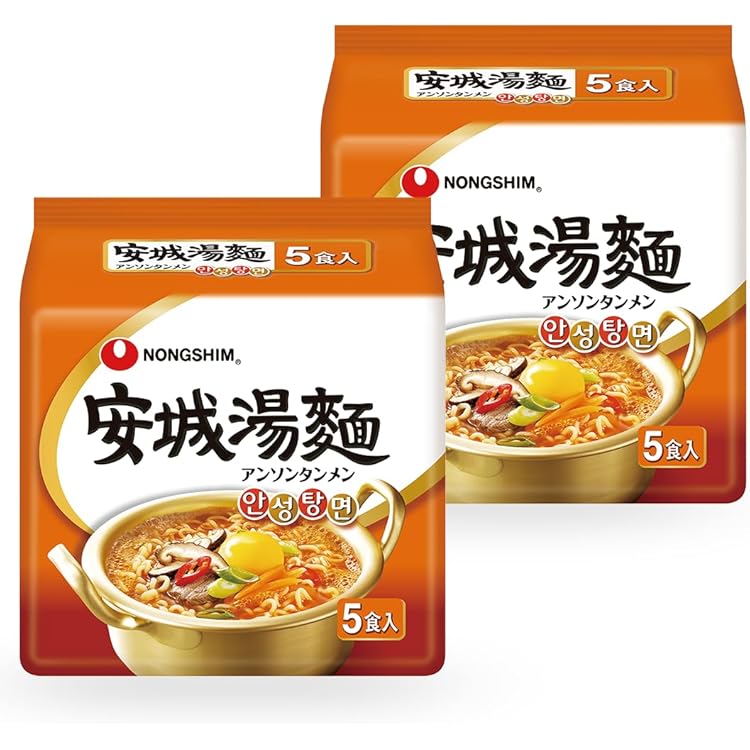 Amazon.co.jp: 農心 安城湯麺（アンソンタンメン） 1パック（125g×5袋