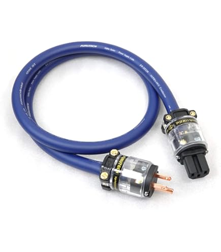 オーディオ用電源ケーブル: FURUTECH FP-3TS20,　プラグ付き Amazon | FURUTECH フルテック FP-3TS20 α-導体(α-OCC) ロジウム