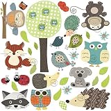 DesignByMaya Woodland animals Jungle Friends Wall Decals Baby Room Nursery art decor Baby animals he