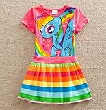 「ドレス夏の女の赤ちゃんは、マイ・リトル・ポニーコットン子供服の子供たちは子供服、ベビー服、服を着るドレス。」
