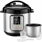 10-in-1 Electric Pressure Cooker, Slow Cooker, Rice Cooker, Steamer, Yogurt Maker with Sauté, Warmer & Steriliser, Stainless