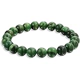 Natural Multi Color Semi Precious Gemstone Round Bead 8MM Strand Stackable Stretch Bracelet For Women Men Teen Unisex